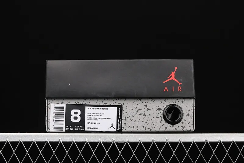 All categories Air Jordan Jordan series basketball shoes Air Jordan 4 G version Air Jordan 4 Retro AJ4 Joe 4 white and blue 308497-117